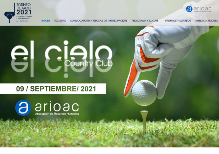 web torneo de golf